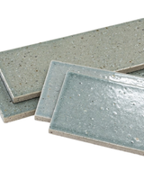 Dento Brick Aqua Blue Japanese Gloss Porcelain Tile 91x242mm
