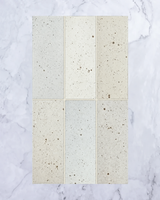 Dento Brick White Japanese Gloss Porcelain Tile 91x242mm