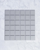 Bridges Stone Grey Unglazed Full Body Porcelain Square Mosaic Tile 48 x 48mm