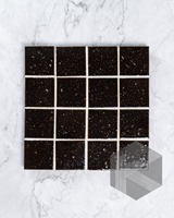 Hatsu Square Espresso Burgundy Hand Glazed Japanese Mosaic Tile