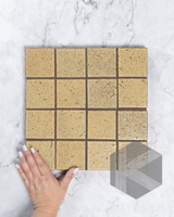 Hatsu Square Wheat Hand Glazed Japanese Mosaic Tile