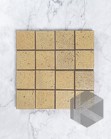 Hatsu Square Wheat Hand Glazed Japanese Mosaic Tile