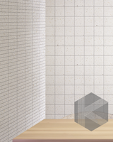 Hatsu Square White Hand Glazed Japanese Mosaic Tile