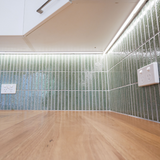 Hatsuborder Aqua Hand Glazed Japanese Mosaic Tile