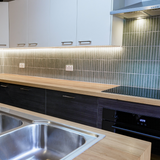 Hatsuborder Aqua Hand Glazed Japanese Mosaic Tile