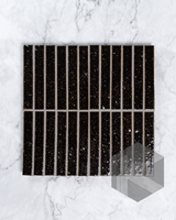 Hatsuborder Espresso Burgundy Hand Glazed Japanese Mosaic Tile