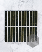 Hatsuborder Oribe Green Hand Glazed Japanese Mosaic Tile