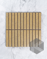 Hatsuborder Wheat Hand Glazed Japanese Mosaic Tile