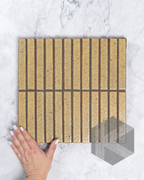 Hatsuborder Wheat Hand Glazed Japanese Mosaic Tile