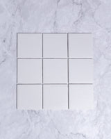 Bridges Ivory Unglazed Full Body Porcelain Square Mosaic Tile 97 x 97mm