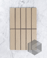 Sabi Cocoa Brown Matt Glazed Porcelain Mosaic 45x195mm