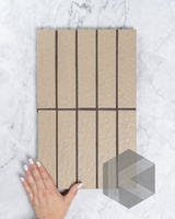 Sabi Cocoa Brown Matt Glazed Porcelain Mosaic 45x195mm