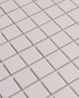 Bridges Mini Unglazed Ivory Square Mosaic Tile 23x23mm