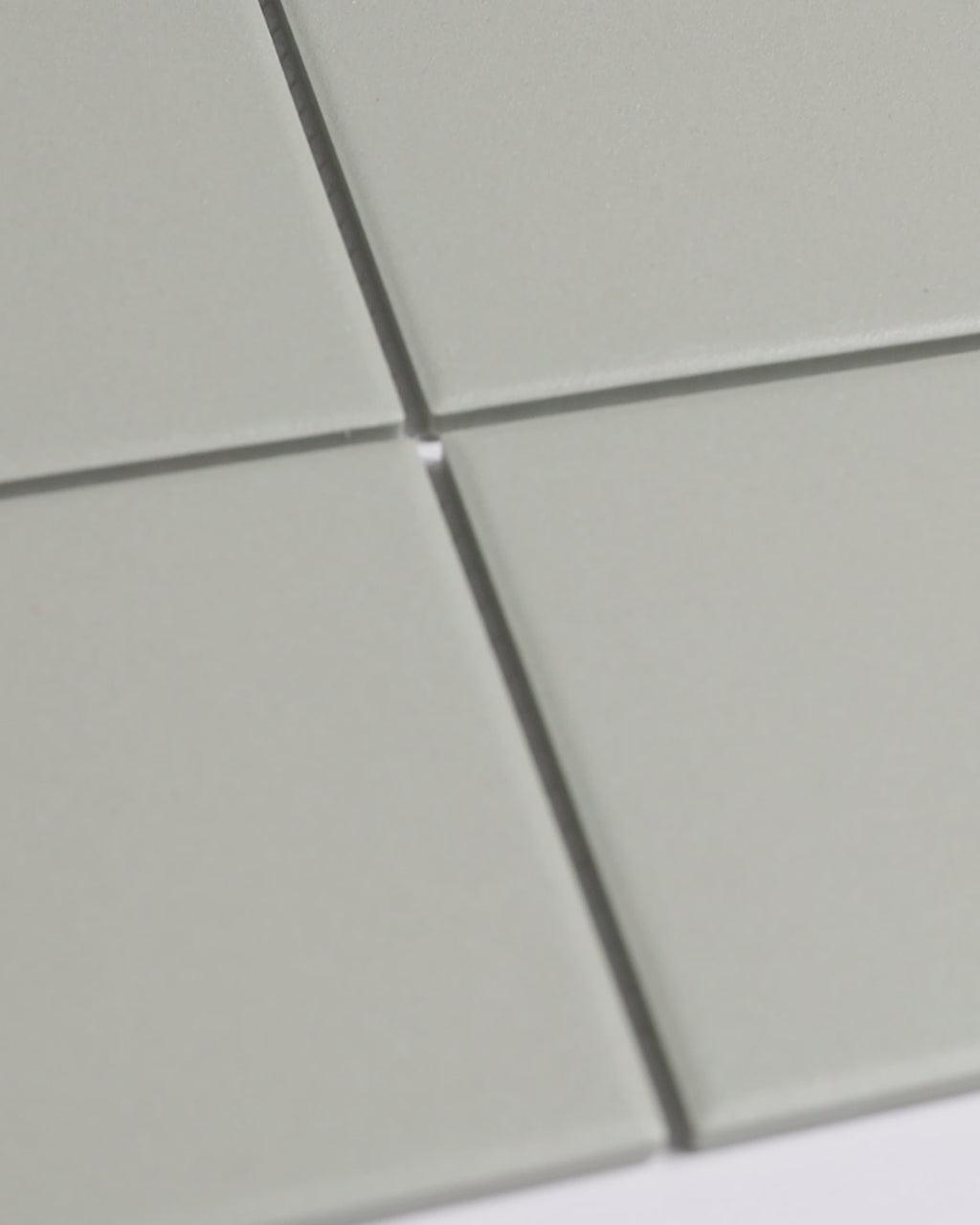 Bridges Mint Green Unglazed Full Body Porcelain Square Mosaic Tile 97x97mm  Video