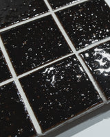 Hatsu Square Espresso Burgundy Hand Glazed Japanese Mosaic Tile