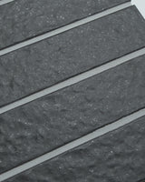 Sabi Charcoal Matt Glazed Porcelain Mosaic 45x195mm