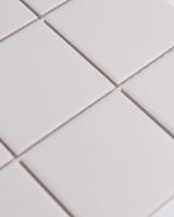 Bridges Ivory Unglazed Full Body Porcelain Square Mosaic Tile 97 x 97mm