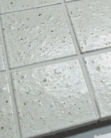 Hatsu Square White Hand Glazed Japanese Mosaic Tile